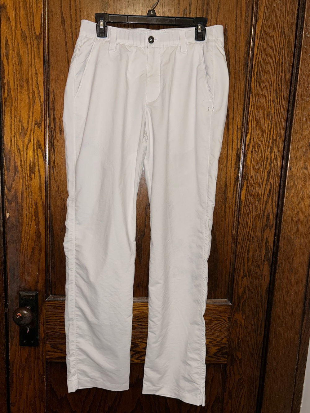 Mens Under Armour white Match Play straight fit golf pants 32x32